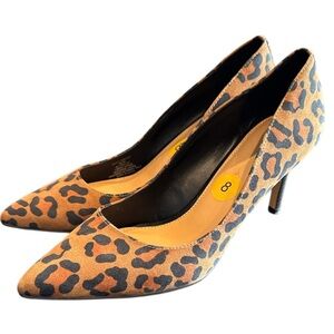 BCBGeneration “Marci” Leopard Print Suede Pumps Size 8-New